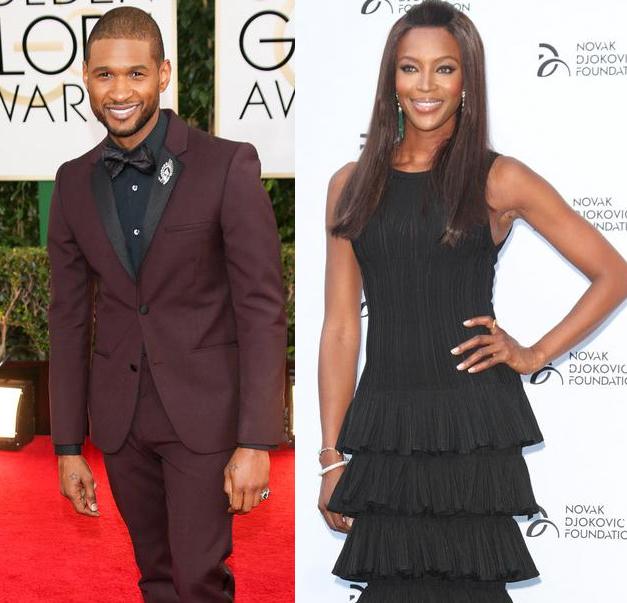 Usher & Naomi Campbell