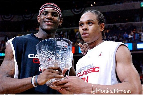 LeBron James and Shannon Brown