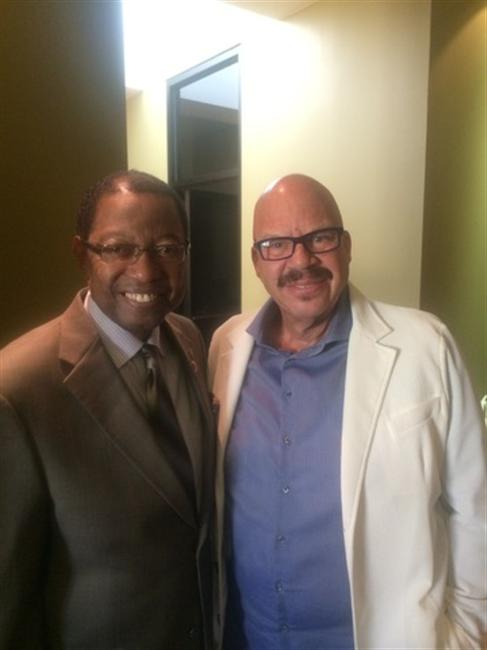 Tom Joyner with Mayor Melvin “Kip” Holden of Baton Rouge