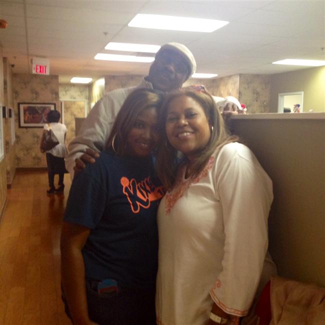 Sybil and J. Anthony Brown with a loyal listener in Jackson, MS.