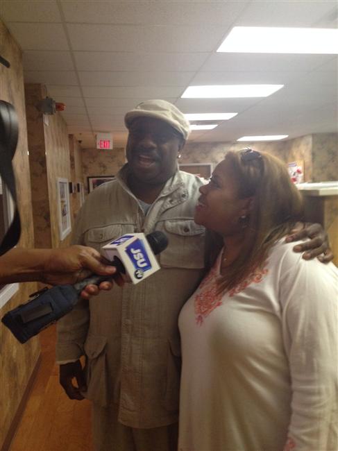 Sybil Wilkes and J. Anthony Brown in Jackson, MS.