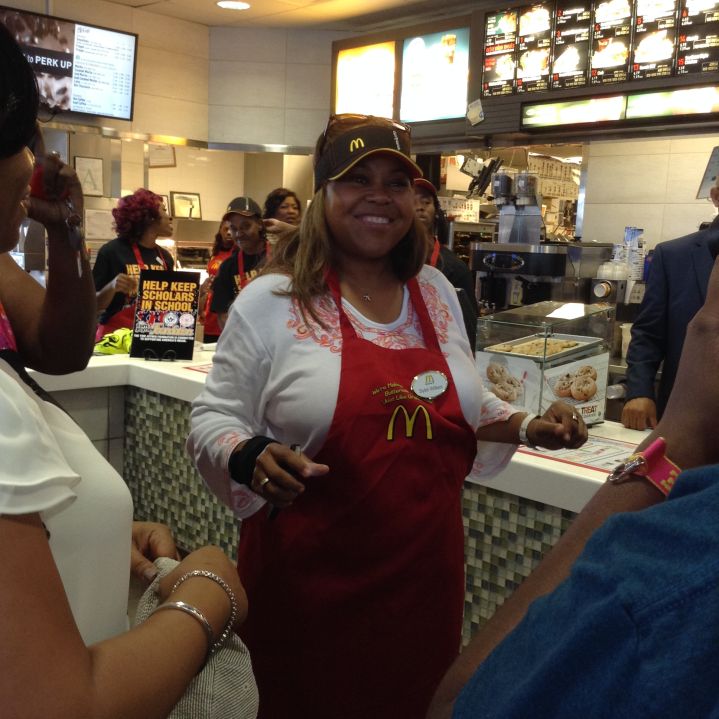 Sybil Wilkes at McDonald’s in Jackson, MS.