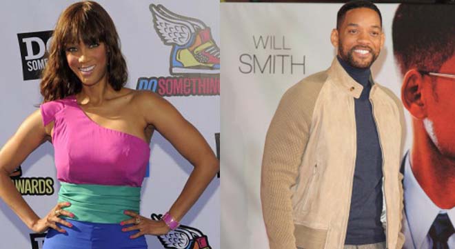 Tyra Banks and Will Smith