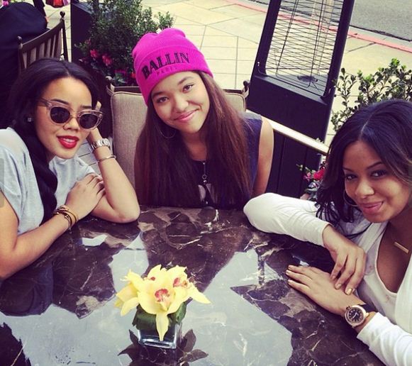 Angela and Vanessa Simmons and Ming Lee