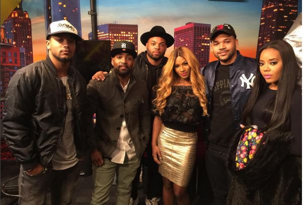 Willie Moore with the "Growing up Hip-Hop" cast