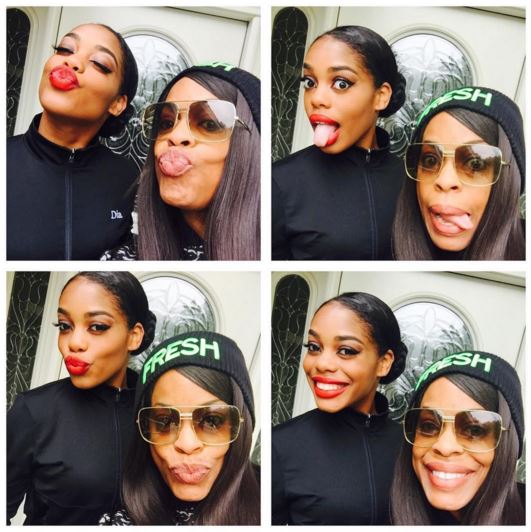 Niecy Nash and her youngest daughter
