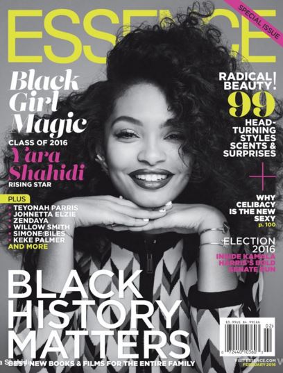 Yara Shahidi covered one of the three February issues of Essence Magazine