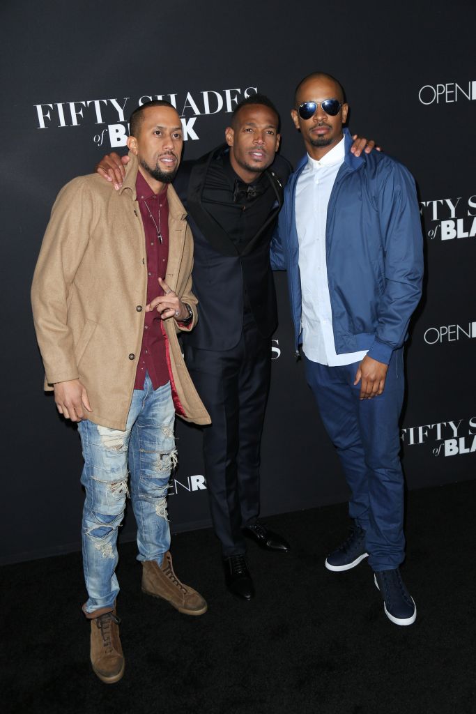 01/26/2016 - Affion Crockett, Marlon Wayans, Damon Wayans Jr. - "Fifty Shades of Black" Los Angeles Premiere - Arrivals - Regal Cinemas L.A. Live - Los Angeles, CA, USA - Keywords: Vertical, Film Premiere, Movie Premiere, Portrait, Photography, Film Industry, Arts Culture and Entertainment, Attending, Celebrities, Celebrity, Person, People, Regal Entertainment Group, Topix, Bestof, LA Live, Open Roads Films, "50 Shades of Black", Event, California Orientation: Portrait Face Count: 1 - False - Photo Credit: Guillermo Proano / PR Photos - Contact (1-866-551-7827) - Portrait Face Count: 1