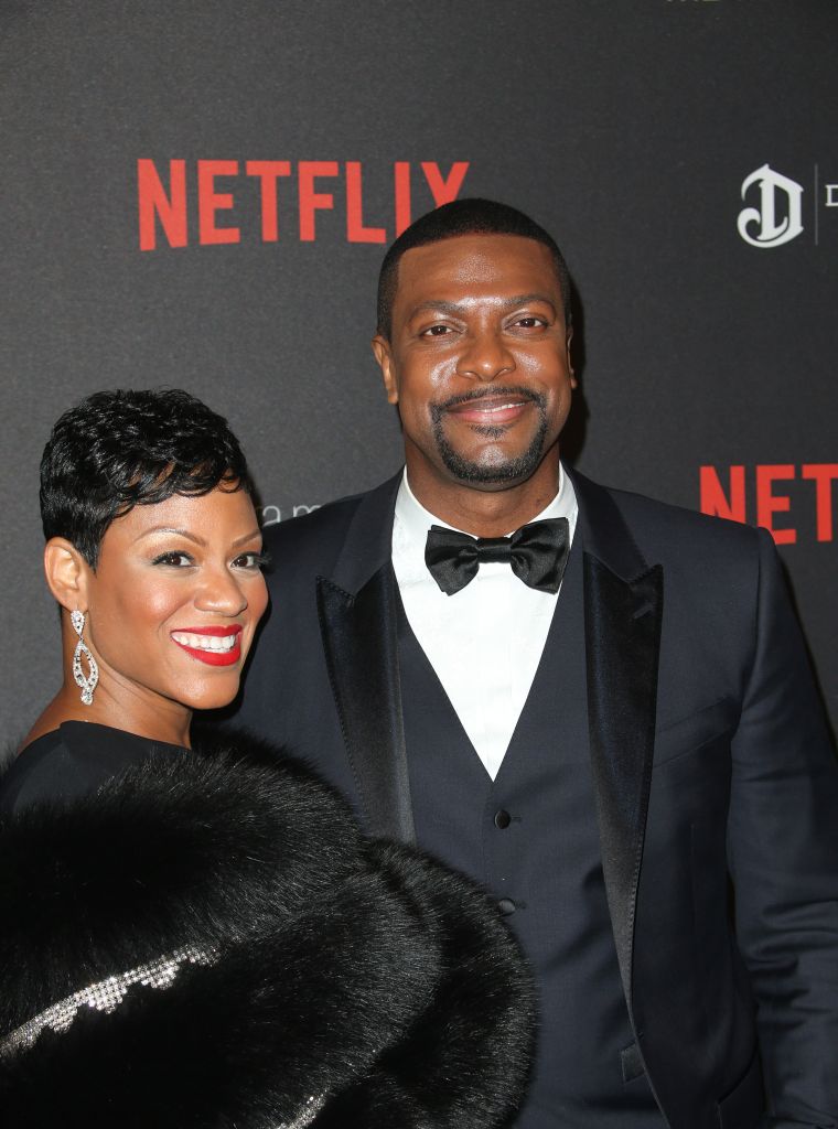 Chris Tucker and his wife
