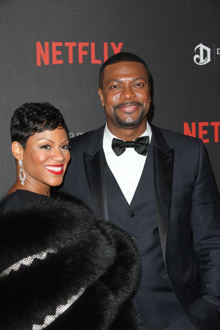 Chris Tucker and his wife