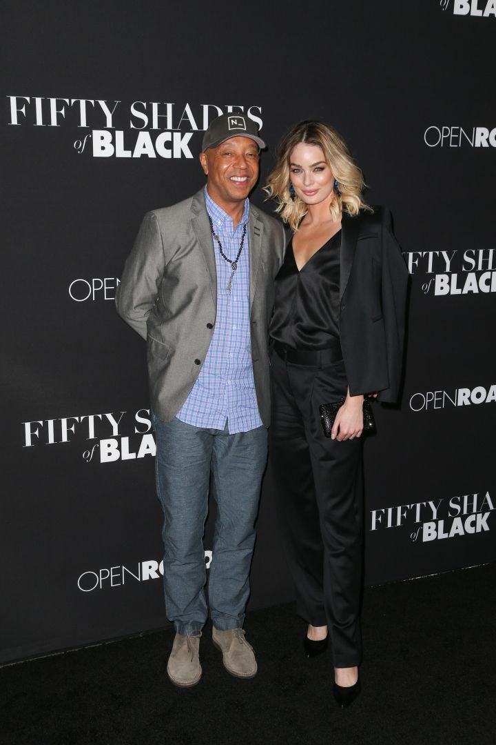 Russell Simmons and his girlfriend