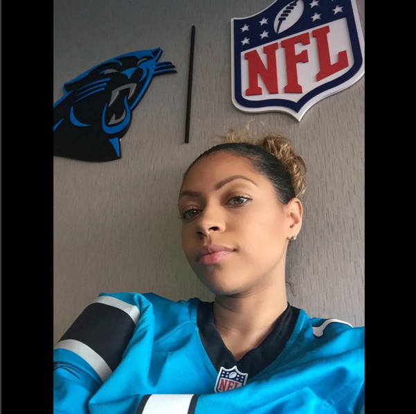 Shakia Proctor supports her man, Cam Newton