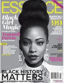 Teyonah Parris covered one of the three February issues of Essence Magazine
