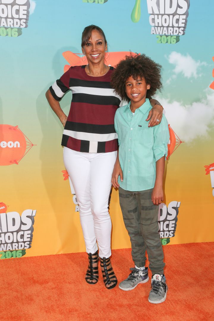 Holly Robinson Peete and her son