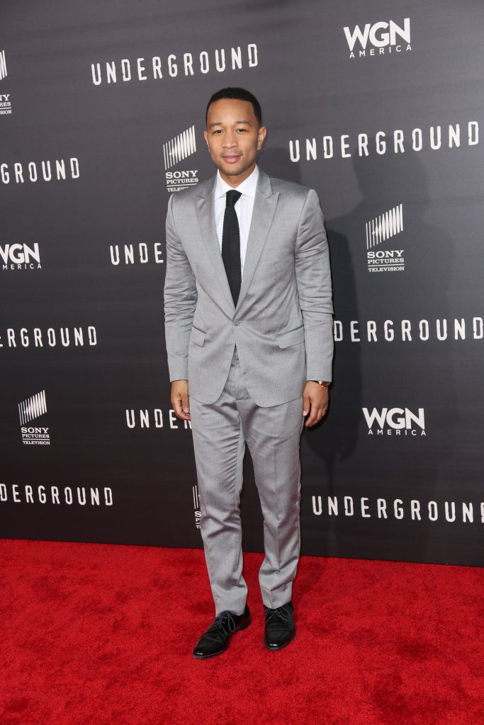 03/02/2016 - John Legend - "Underground" TV Series World Premiere - Arrivals - The Theatre at Ace Hotel, 929 S Broadway - Los Angeles, CA, USA - Keywords: Vertical, Person, People, Celebrity, Celebrities, Red Carpet Event, Drama, History, Television Series, TV Show, Arts Culture and Entertainment, WGN America's "Underground" Arrivals, Bestof, Topix, Sony Pictures, United Artists Theater, Ace Hotel Downtown Los Angeles, California Orientation: Portrait Face Count: 1 - False - Photo Credit: Guillermo Proano / PR Photos - Contact (1-866-551-7827) - Portrait Face Count: 1