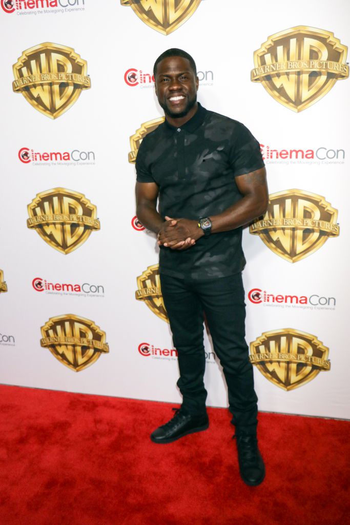 04/12/2016 - Kevin Hart - CinemaCon 2016 - Warner Bros. Pictures "The Big Picture" An Exclusive Presentation Highlighting the Summer of 2016 and Beyond - The Colosseum at Caesars Palace Hotel & Casino - Las Vegas, NV, USA - Keywords: Vertical, Red Carpet Event, Portrait, Photography, Film Industry, Arts Culture and Entertainment, Official, Attending, Person, People, Celebrities, Television, Convention, National Association of Theatre Owners, Cinema Con, Nevada Orientation: Portrait Face Count: 1 - False - Photo Credit: PRN / PRPhotos.com - Contact (1-866-551-7827) - Portrait Face Count: 1