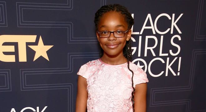 NEWARK, NEW JERSEY - APRIL 01: Actress Marsai Martin attends Black Girls Rock! 2016 on April 1, 2016 in New York City. (Photo by Astrid Stawiarz/BET/Getty Images for BET)