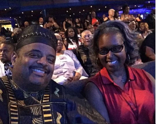 Roland Martin and his wife Jacquie at Sneaker Formal night