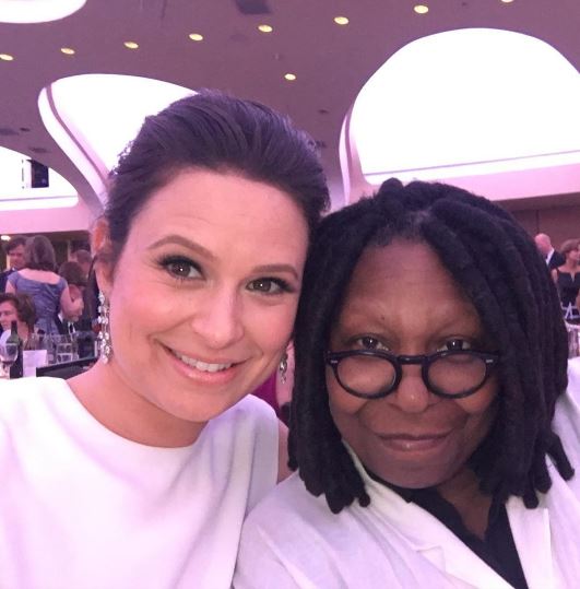 Katie Lowes and Whoopi Goldberg