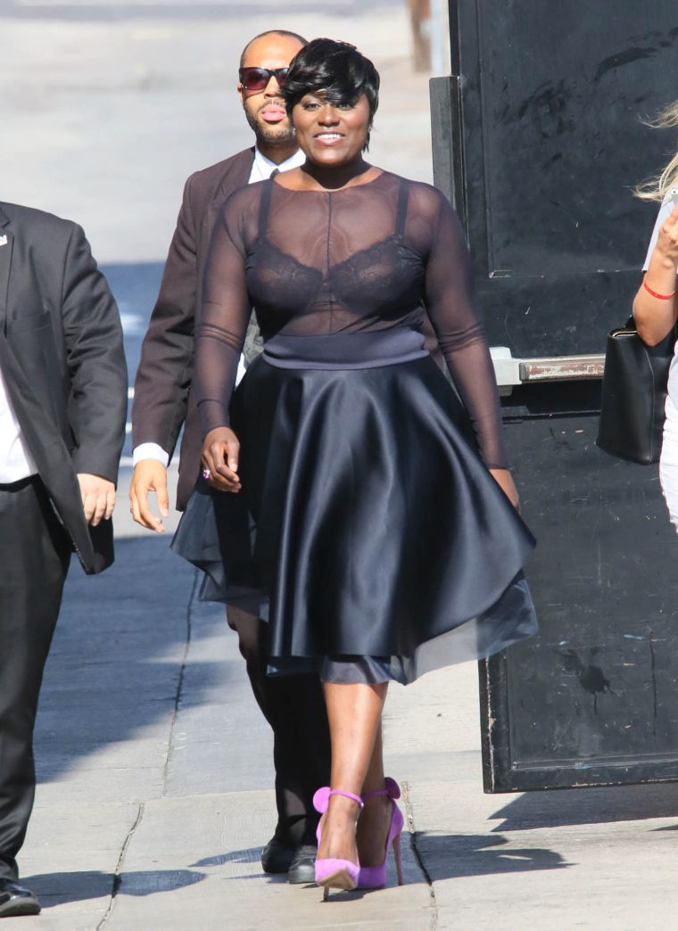 Danielle Brooks arriving to Jimmy Kimmel Live