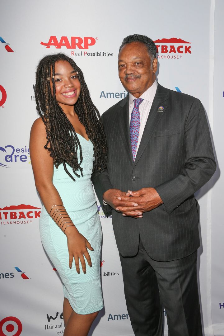 Jesse Jackson and his daughter
