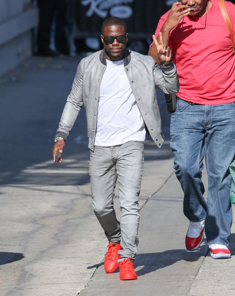 Kevin Hart leaving Jimmey Kimmel Live