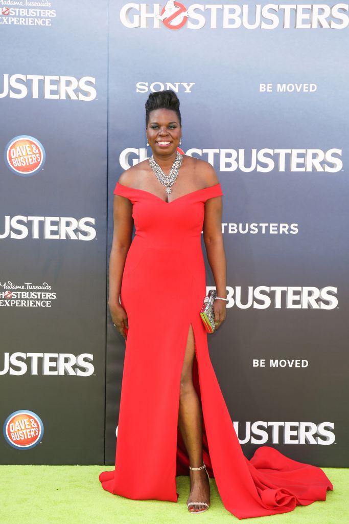 07/09/2016 - Leslie Jones - "Ghostbusters" World Premiere - Arrivals - TCL Chinese Theatre - Hollywood, CA, USA - Keywords: Vertical, Action, Comedy, Sci-Fi, Sony Pictures Entertainment, Red Carpet Event, Movie Premiere , Film Industry, Person, People, Celebrity, Celebrities, Film Premiere, Portrait, Photography, Arts Culture and Entertainment, Attending, Movie Theater, Los Angeles, California Orientation: Portrait Face Count: 1 - False - Photo Credit: Guillermo Proano / PR Photos - Contact (1-866-551-7827) - Portrait Face Count: 1