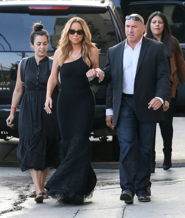 Mariah Carey leaving Jimmy Kimmel Live