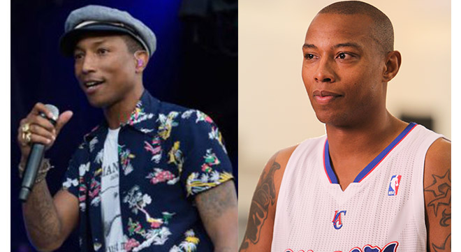 Pharrell and Caron Butler