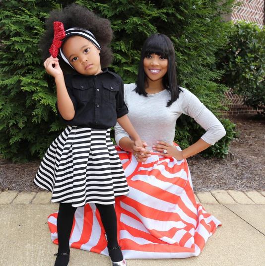 Monica and her youngest Lailah