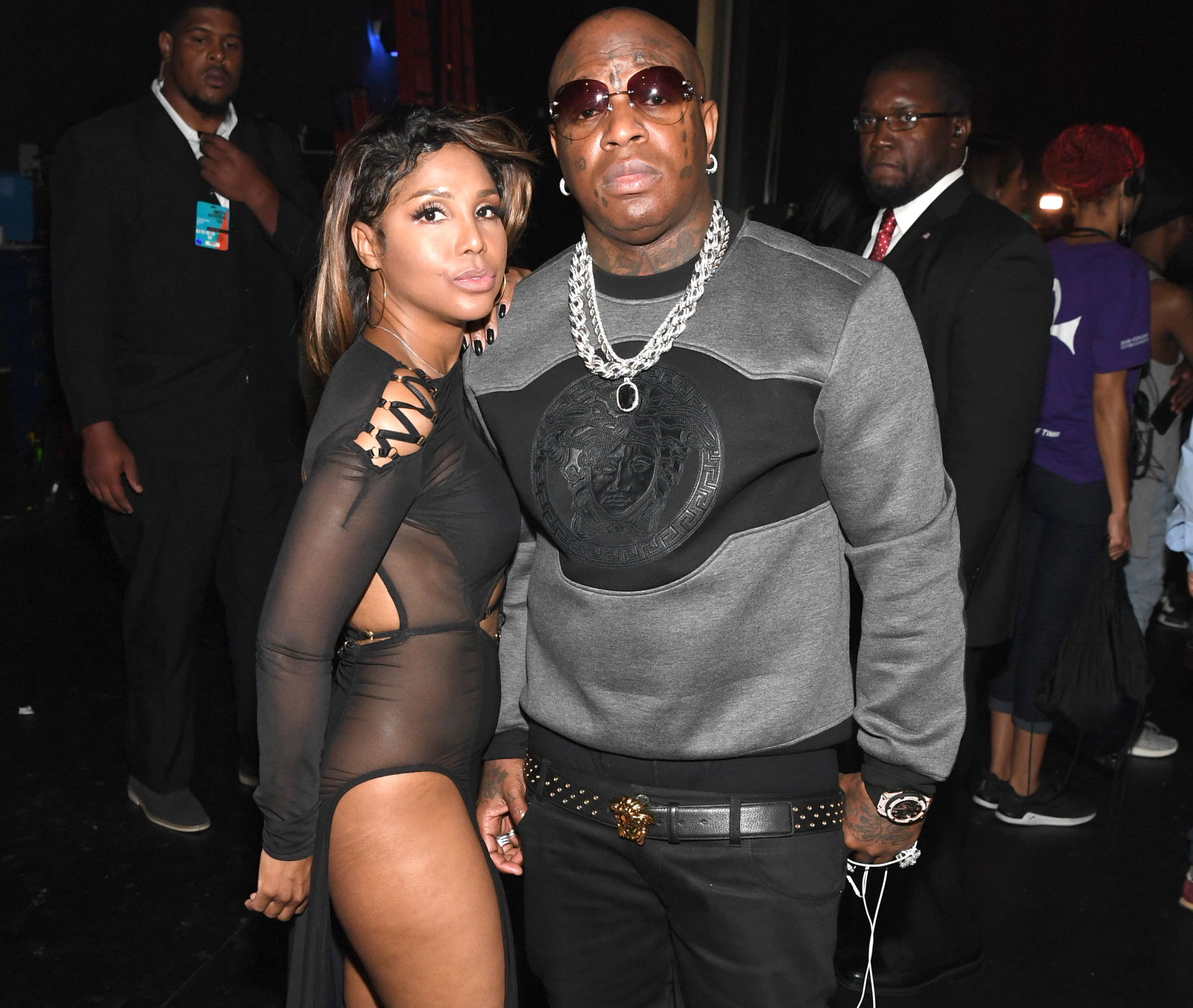 LOS ANGELES, CA - JUNE 26: Singer Toni Braxton (L) and recording artists Birdman attend the 2016 BET Awards at the Microsoft Theater on June 26, 2016 in Los Angeles, California. (Photo by Paras Griffin/BET/Getty Images for BET)