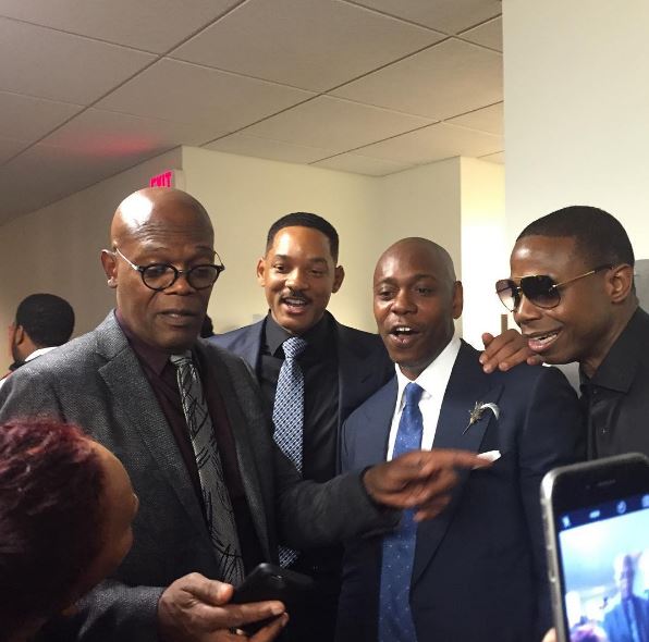 Sam Jackson, Will Smith, Dave Chapelle and Doug E. Fresh