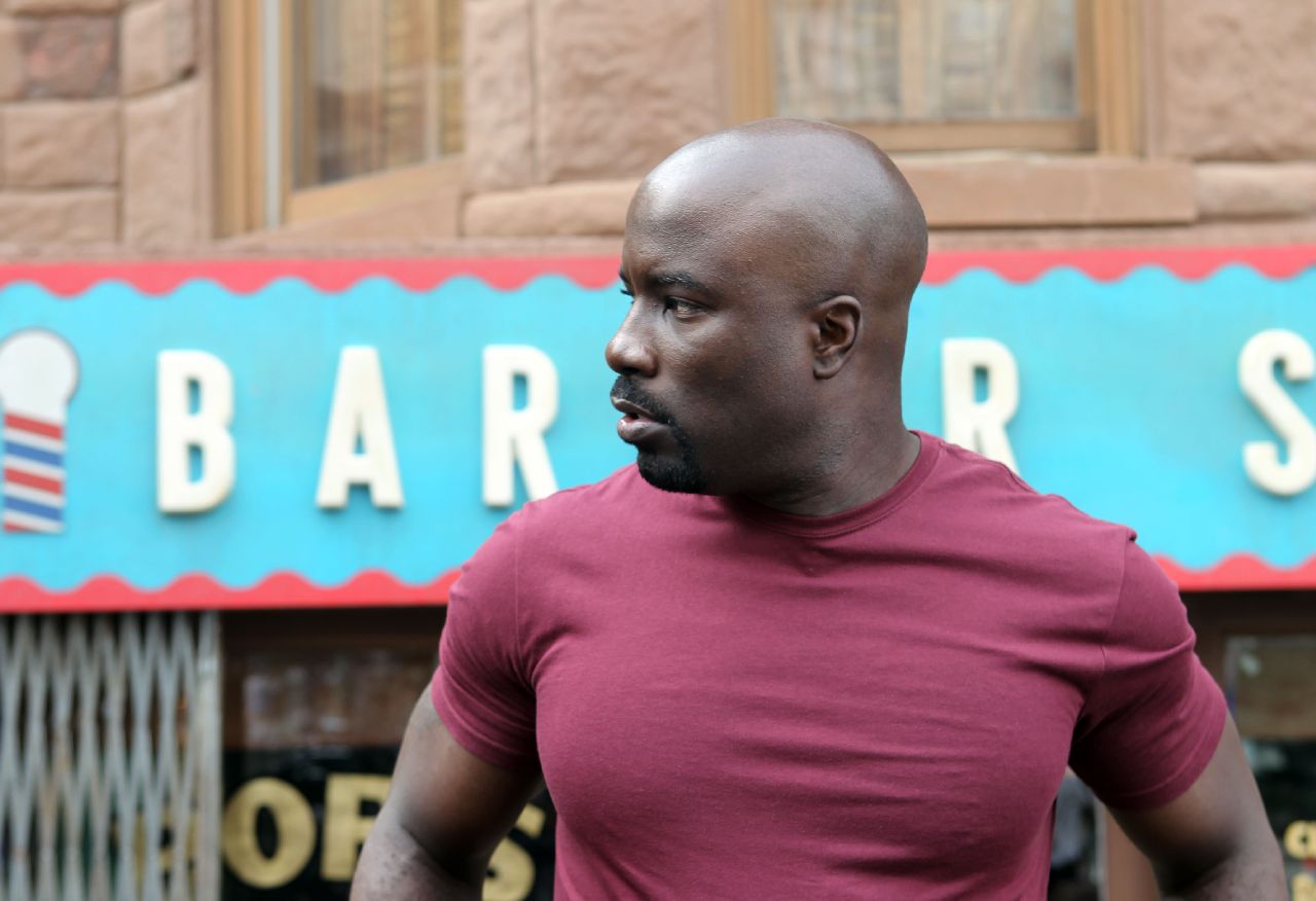 NEW YORK, NY - SEPTEMBER 22: Mike Colter stars as the title character in Marvel / Netflix's "Luke Cage:Hero For Hire" on September 22, 2015 in New York City. (Photo by Steve Sands/GC Images)