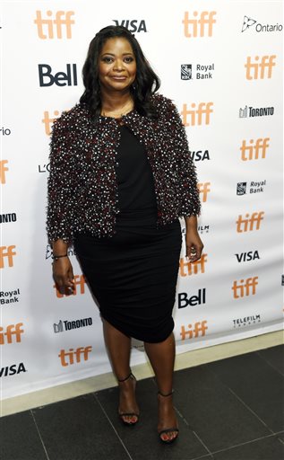 Octavia Spencer, a cast member in "Hidden Figures," poses at a photo call for the film on day 3 of the Toronto International Film Festival at the TIFF Bell Lightbox on Saturday, Sept. 10, 2016, in Toronto. (Photo by Chris Pizzello/Invision/AP)