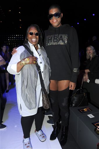 Whoopi Goldberg and EJ Johnson