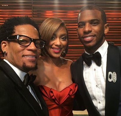Chris Paul, his wife Jada Crawley & D.L. Hughley