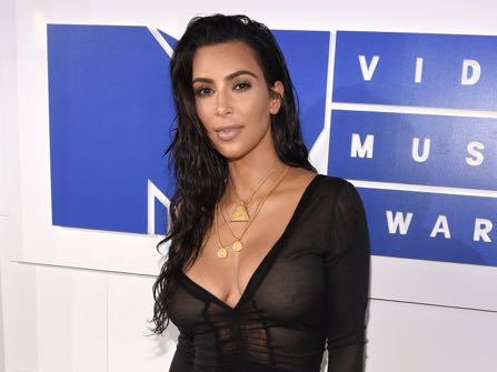 Kim Kardashian West arrives at the MTV Video Music Awards at Madison Square Garden on Sunday, Aug. 28, 2016, in New York. (Photo by Chris Pizzello/Invision/AP)