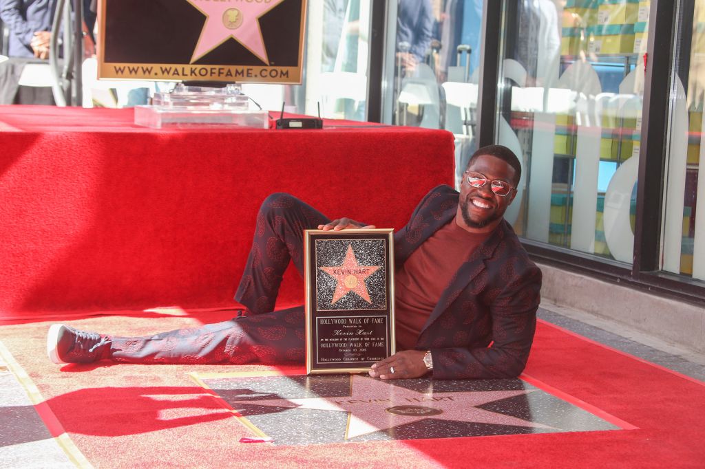 10/10/2016 - Kevin Hart - Kevin Hart Honored with a Star on the Hollywood Walk of Fame - Hollywood Walk of Fame - Hollywood, CA, USA - Keywords: Horizontal, American actor, comedian, writer, producer, film industry, movie, television, red carpet event, Ceremony, Person, People, Celebrity, Celebrities, WOF, HWOF, Photography, Photograph, Candid, Respect, Arts Culture and Entertainment, Attending, Topix, Bestof, Los Angeles, California Orientation: Portrait Face Count: 1 - False - Photo Credit: PRPhotos.com - Contact (1-866-551-7827) - Portrait Face Count: 1