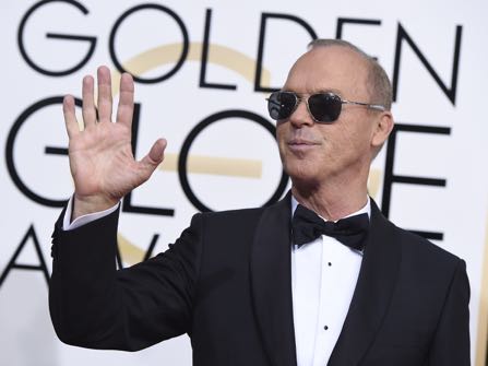 Michael Keaton arrives at the 74th annual Golden Globe Awards at the Beverly Hilton Hotel on Sunday, Jan. 8, 2017, in Beverly Hills, Calif. (Photo by Jordan Strauss/Invision/AP)