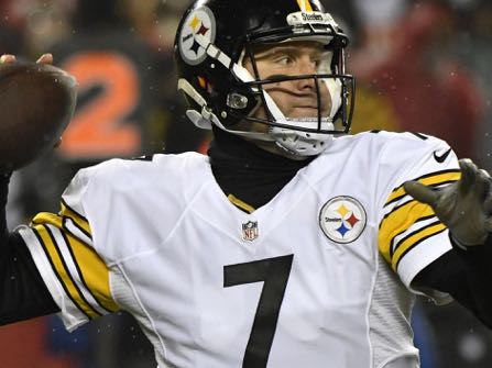 Pittsburgh Steelers quarterback Ben Roethlisberger throws a pass during the first half of an NFL divisional playoff football game against the Kansas City Chiefs on Sunday, Jan. 15, 2017, in Kansas City, Mo. (AP Photo/Ed Zurga)