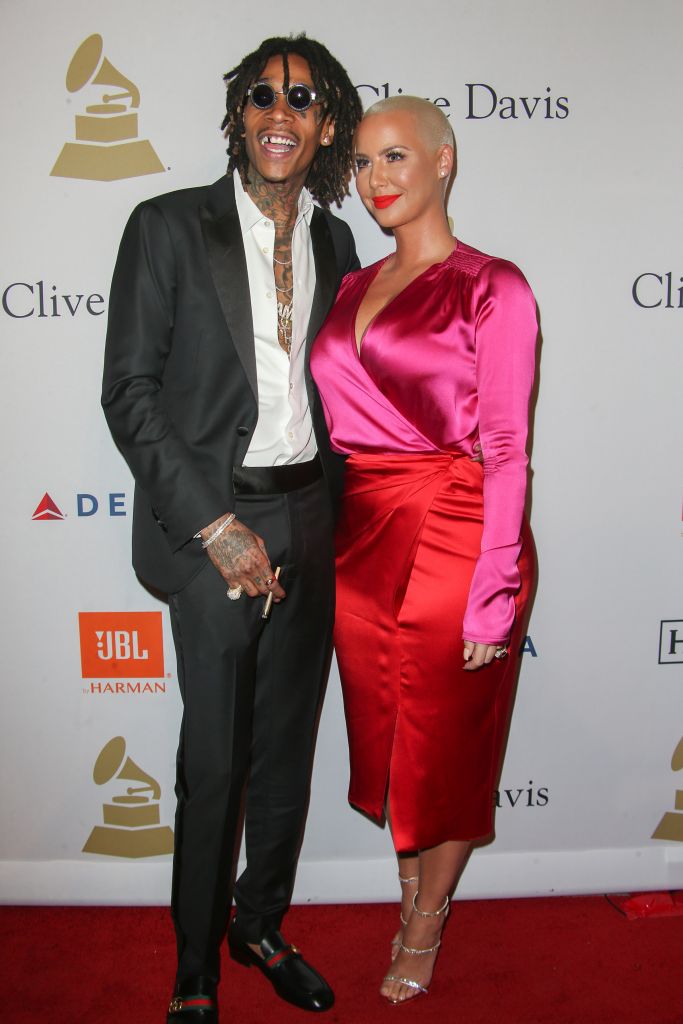 02/11/2017 - Wiz Khalifa, Amber Rose - 59th Annual Grammy Awards - Clive Davis and the Recording Academy's Pre-Grammy Gala and Salute to Industry Icons Honoring Debra Lee - Arrivals - The Beverly Hilton - Los Angeles, CA, USA - Keywords: Vertical, Red Carpet Event, Annual Event, Portrait, Music, Photography, Respect, Person, People, Arts Culture and Entertainment, Attending, Celebrity, Celebrities, , Annual Topix, Bestof, 2017 California Orientation: Portrait Face Count: 1 - False - Photo Credit: PRPhotos.com - Contact (1-866-551-7827) - Portrait Face Count: 1