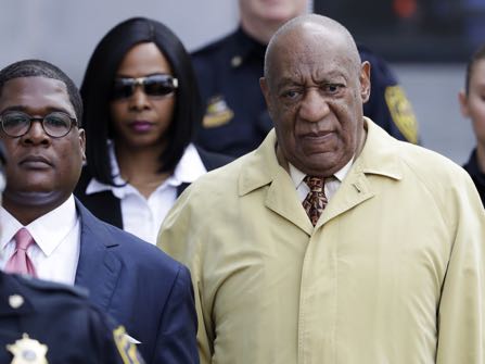 Bill Cosby departs after a pretrial hearing in his sexual assault case at the Montgomery County Courthouse, Monday, Feb. 27, 2017, in Norristown, Pa. (AP Photo/Matt Slocum)