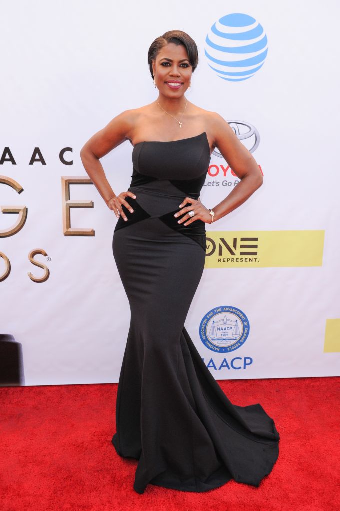 02/11/2017 - Omarosa Manigault - 48th Annual NAACP Image Awards - Arrivals - Pasadena Civic Center - Pasadena, CA, USA - Keywords: full length, dress, tv personality Orientation: Portrait Face Count: 1 - False - Photo Credit: Aaron J. Thornton / PR Photos - Contact (1-866-551-7827) - Portrait Face Count: 1