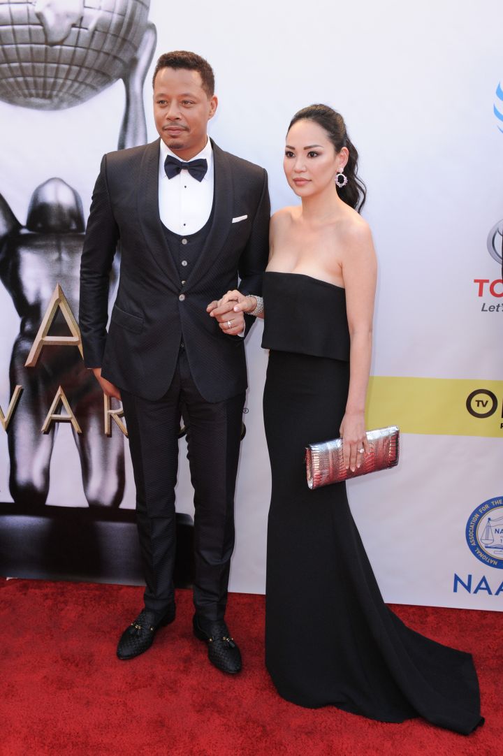 Terrence Howard and his wife