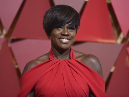 Viola Davis arrives at the Oscars on Sunday, Feb. 26, 2017, at the Dolby Theatre in Los Angeles. (Photo by Richard Shotwell/Invision/AP)