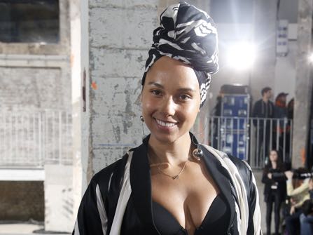 Singer Alicia Keys attends Rick Owens' Fall-Winter 2017-2018 ready to wear fashion collection presented in Paris, Thursday, March 2, 2017. (AP Photo/Thibault Camus)