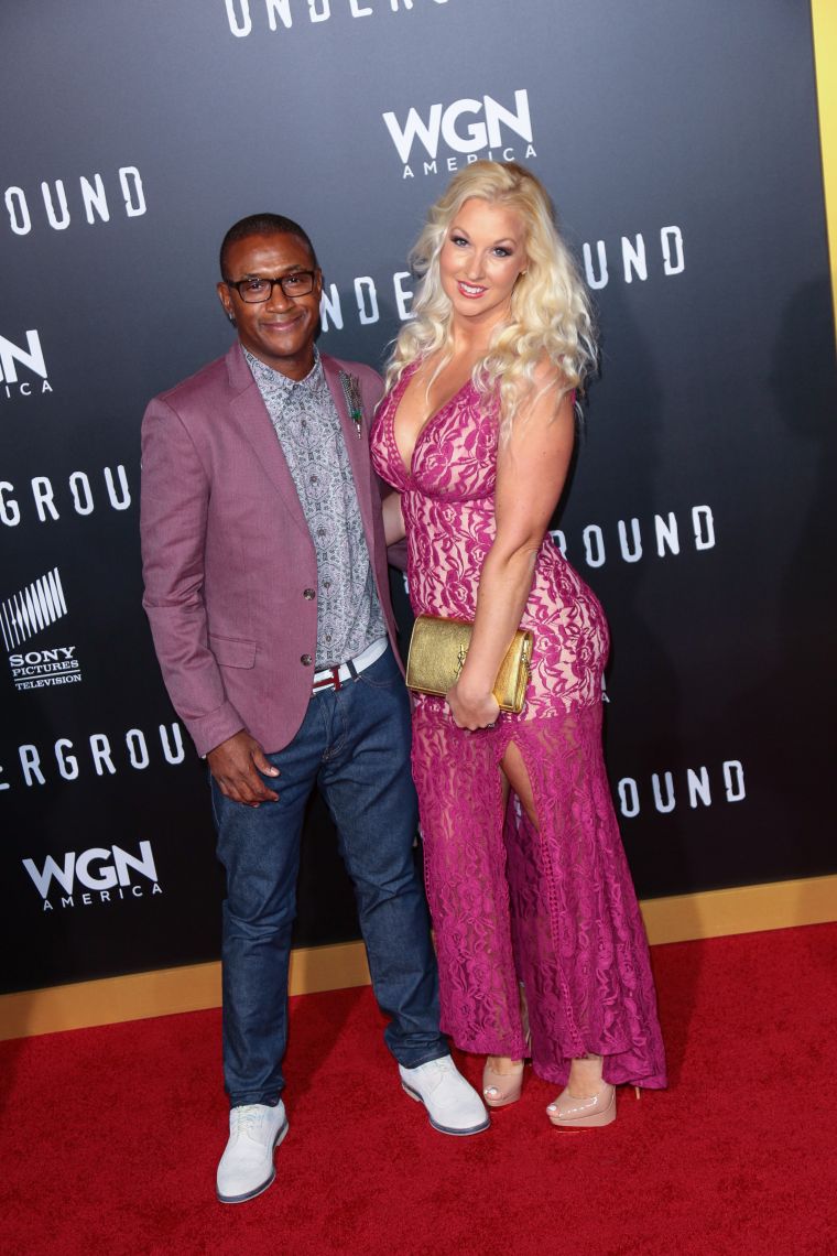 Tommy Davidson and his wife.