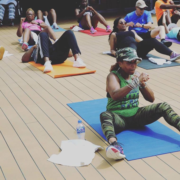 Just a few more sit-ups, then it's party time!