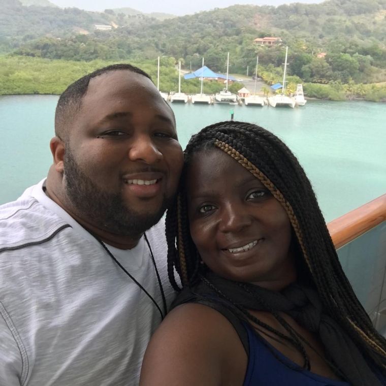 Chef Jernard Wells and his lady love.