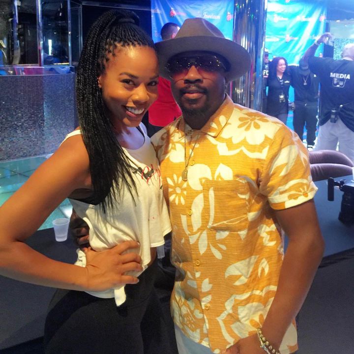 Brandee of HipHopandHeels with Anthony Hamilton.